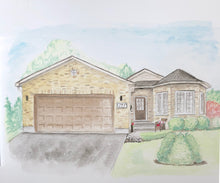 Load image into Gallery viewer, CUSTOM HOUSE PORTRAIT