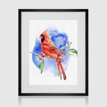 Load image into Gallery viewer, Cardinal - watercolour
