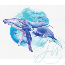 Load image into Gallery viewer, Humpback Whale &amp; Baby Watercolour
