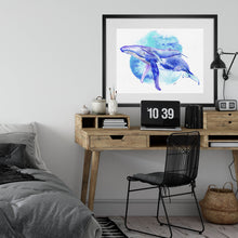 Load image into Gallery viewer, Humpback Whale &amp; Baby Watercolour
